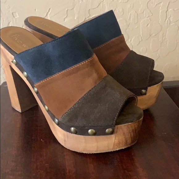 Cordani Shoes - FIVE WORLDS BLUE BY CORDANI PLATFORM MULE 8.5